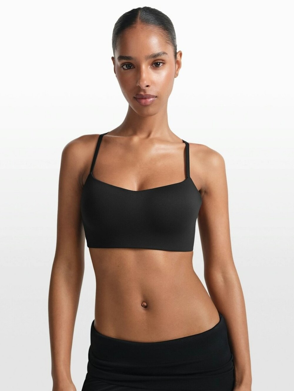 Nike SKIMS | Black MATTE Contour Cami Racerback Bra Size Medium
